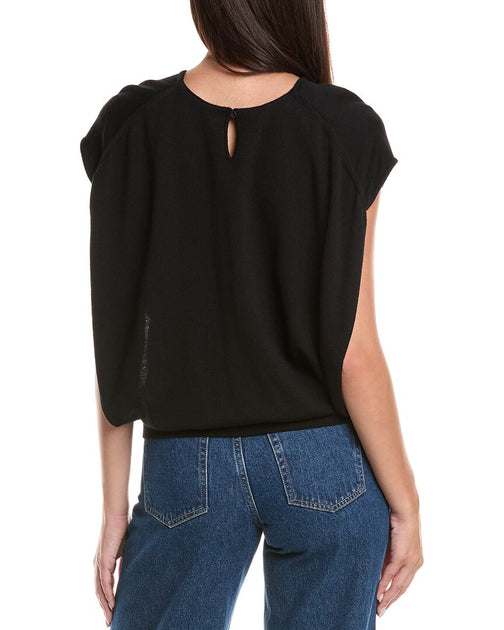 SIMKHAI Lamara Wool Pullover Black Small 3