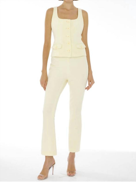 Toccin Claire Cigarette Pants Gelb US 6 2