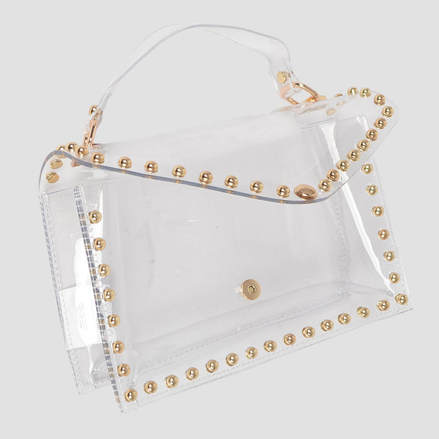 H & D Accessories Stone Studded Gameday Bag White One Size 2