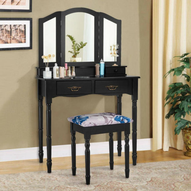 Hivvago Simple Vanity Set Black 2