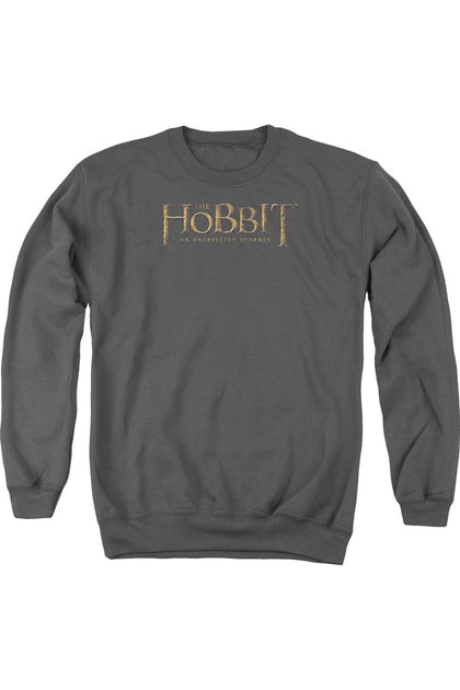 Gildan The Hobbit Distressed Logo Crewneck Sweatshirt Grey Small 2