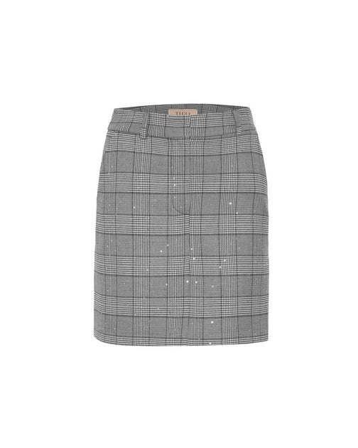 Theo the Label Eudora Mini Skirt Grey Medium 3