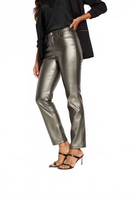 Nic + Zoe Straight Pants Silver 30 3