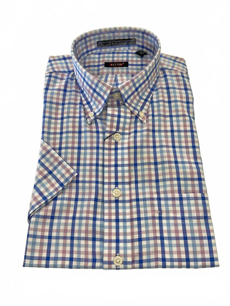 Batton Cedric Kurzarmhemd Blau Medium 2