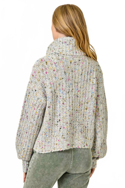 Mystree Turtleneck Sweater Grey Medium 3