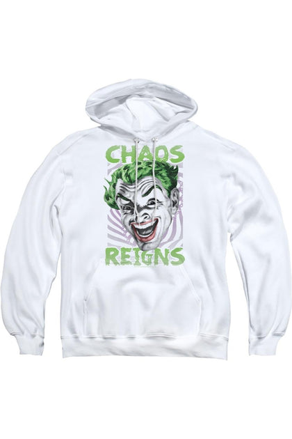 Gildan Batman Classic Tv Chaos Reigns Hoodie White Small 2