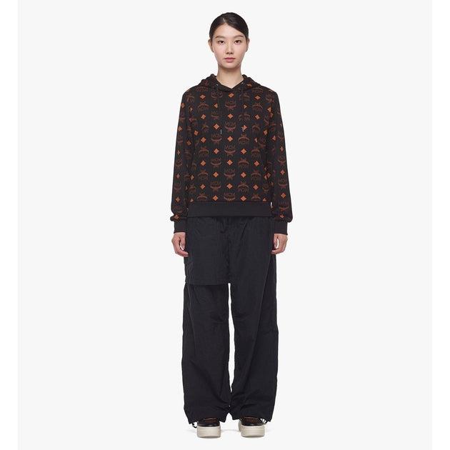 MCM Maxi Monogram Print Hoodie Black XLarge 4