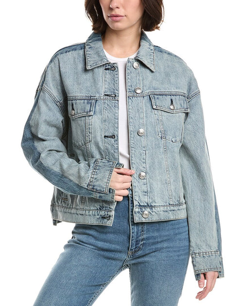 rag & bone Ryan Denim Trucker Jacket Blue Medium 2