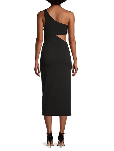 Misha Elisebeth Midi Dress Black US 2 3