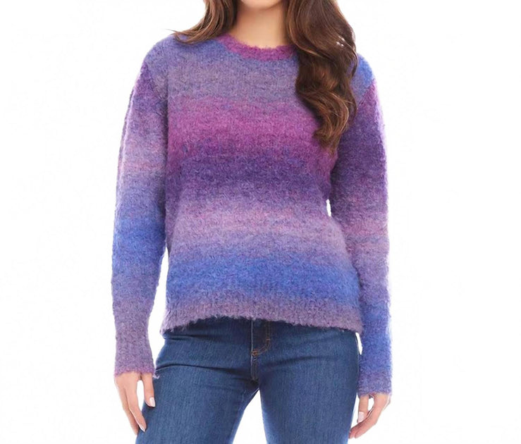 Pull Karen Kane Portia Ombre Boucle Violet XS 2