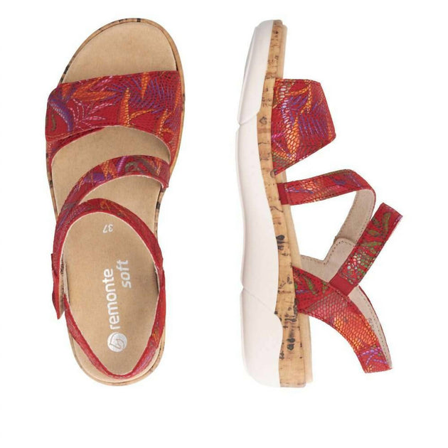 Remonte Flat Sandals Red Multi EU 38 4