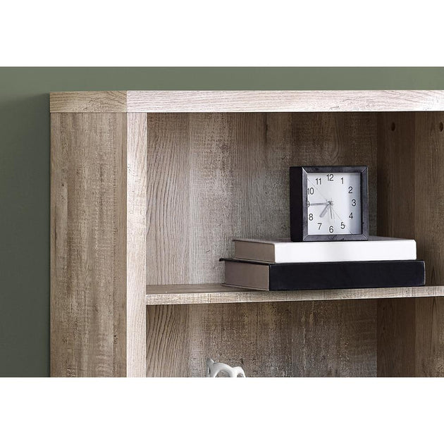 Monarch 5 Tier Bookcase Beige Laminate 4