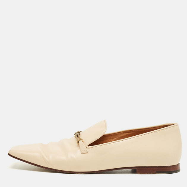 Tod's Slip On Loafers Beige EU 40 2