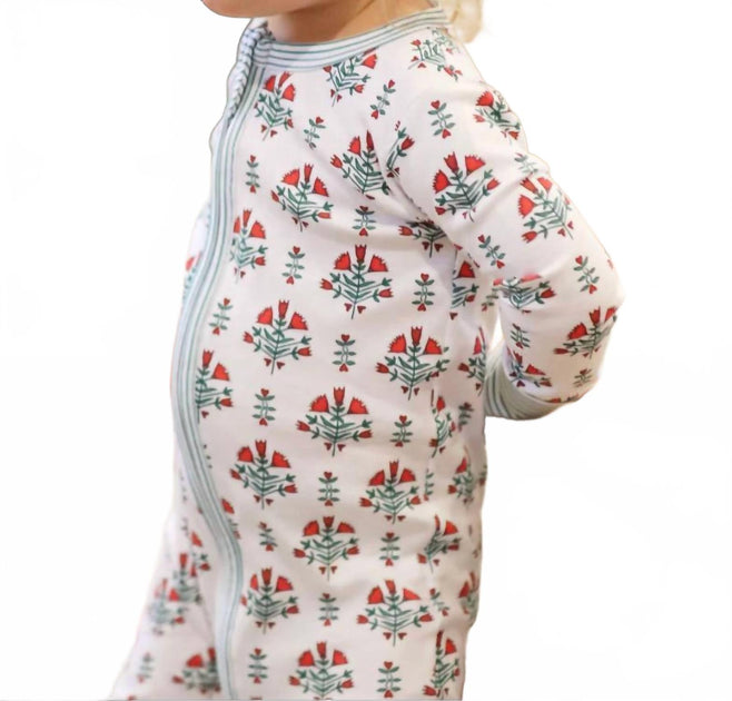 Joy Street Kids Side Zip Footie Multi 0-3 Months 3