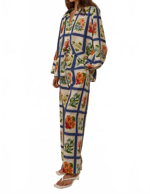 Palm Hallie Linen Pants Multi US 8 3
