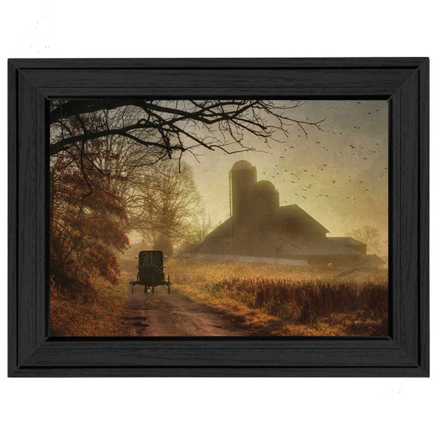 Hivvago Sunday Morning 1 Framed Print Wall Art Black 3