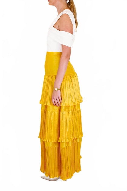Hutch Rhea Maxi Dress White US 4 4