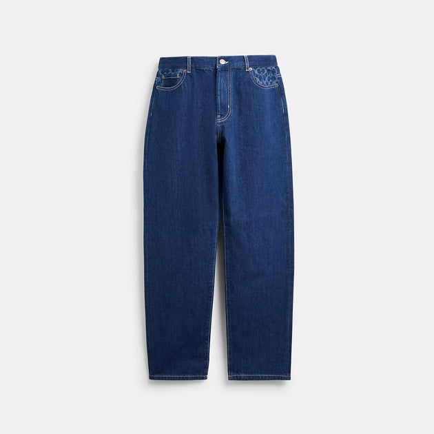 Coach Straight Fit Denim Jeans Blue 32 2