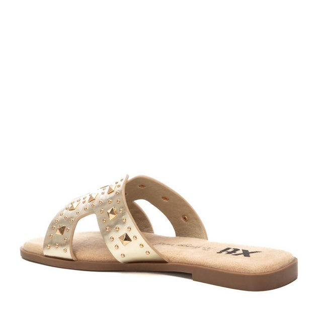 Xti 44667 Flat Sandal Gold US 9.5 4