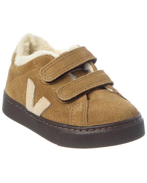 VEJA Small Esplar Winter Suede Sneaker Brown 30 2