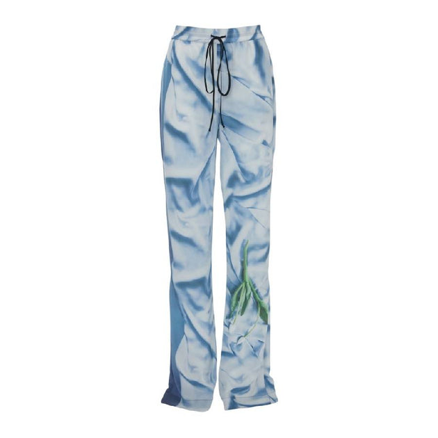 Victoria Beckham Elasticated Waistband Pyjama Trousers Blue US 2 2