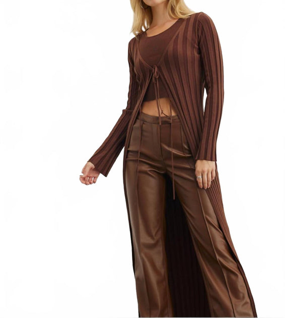 SOVERE Ensemble Radiant Combo Maxi Cardi Marron Grand 2