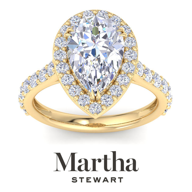 Martha Stewart Lab Grown Diamond Engagement Ring Gold US 9.5 5