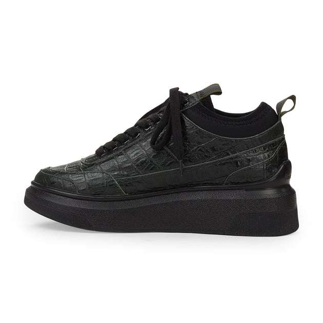 Suzanne Rae Lace Up Neoprene Sneakers Green EU 37 3