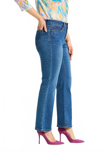 FDJ Olivia Bootcut Ankle Jeans Blue US 6 4