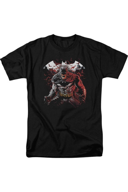 Gildan Batman Raging Bat T-Shirt Black Large 2