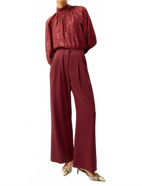 Marie Oliver Macbee Wide Leg Pants Red US 0 2