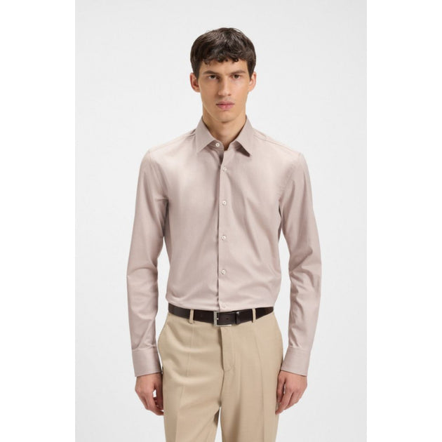 Boss Slim-fit Shirt Brown US 17.5 4