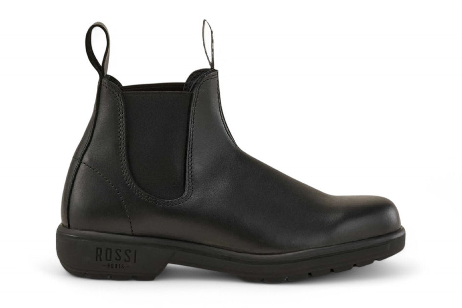 Rossi Boots Rossi 301 Endura Black Leather Chelsea Boots | ShopSimon