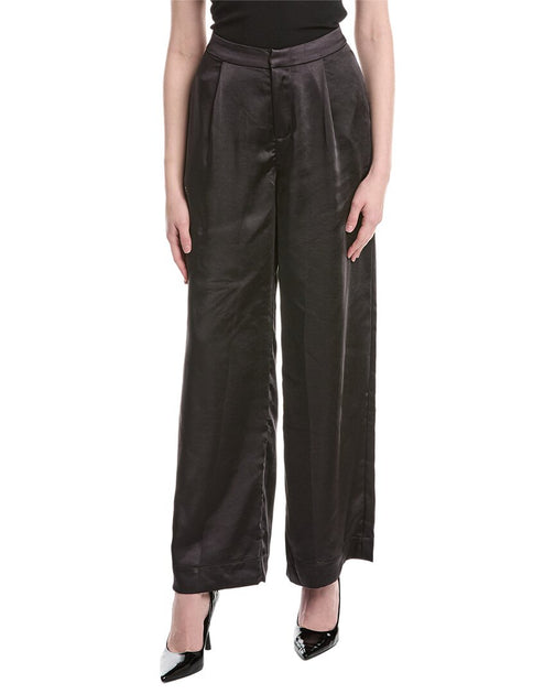WeWoreWhat Silky Trouser Pant Black US 2 2