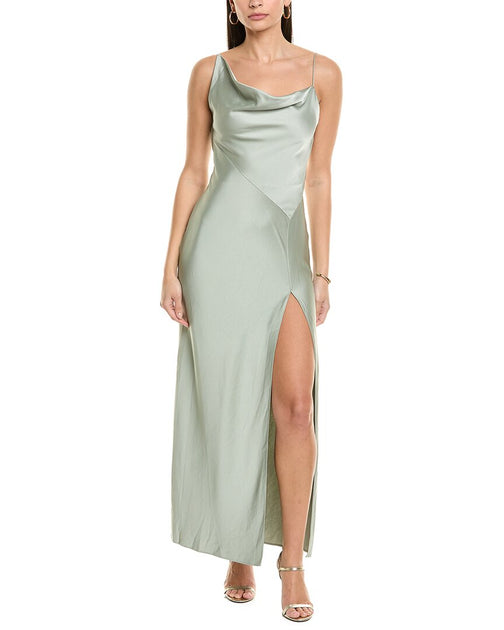 Significant Other Annabel Bias Bridesmaid Dress Green US 6 2