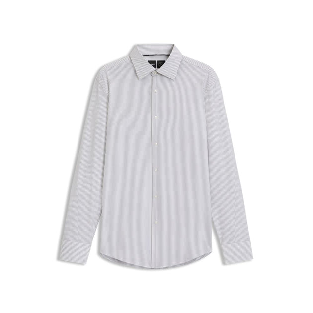 Boss Striped Shirt White US 15 2