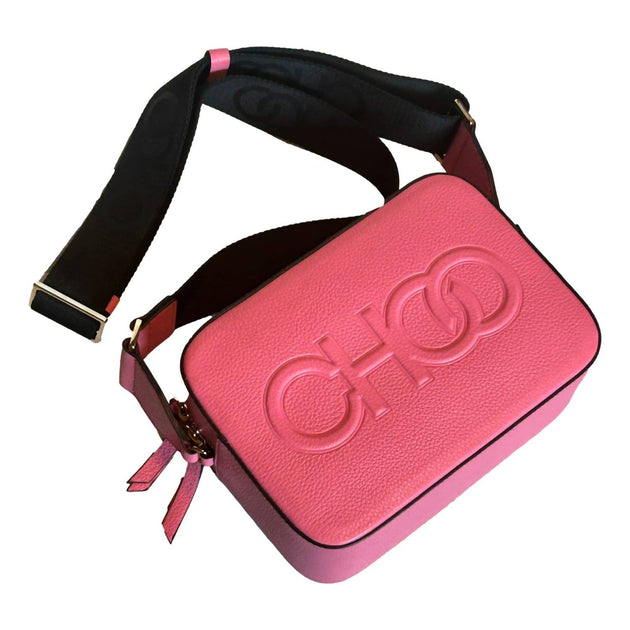 Jimmy Choo Logo Medium Camera Crossbody Bag Pink One Size 4