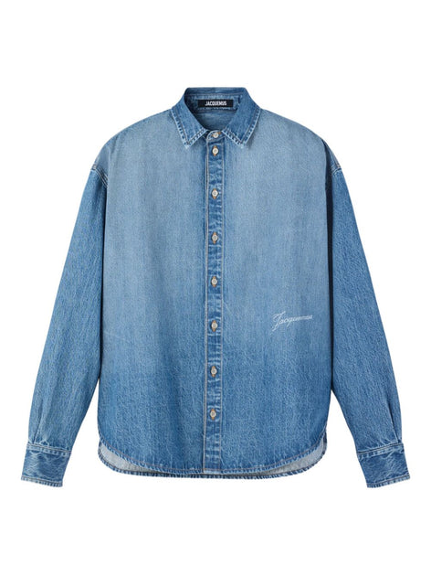 Jacquemus Relaxed Fit Denim Shirt Blue EU 50 2