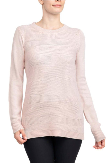 TRUEDAMES Crew Neck Long Sleeve Knit Sweater Multi Small 2