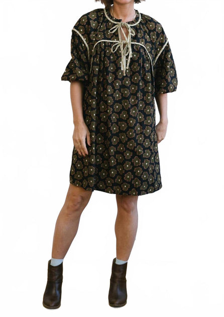 merci Robe Penny Noir Vert Large 2