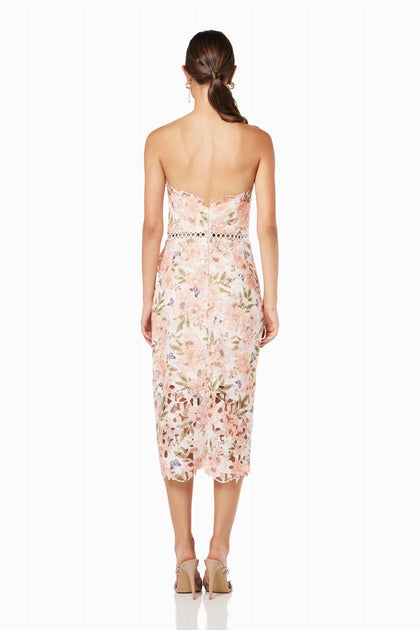 ELLIATT Sybil Midi Dress Beige Medium 3