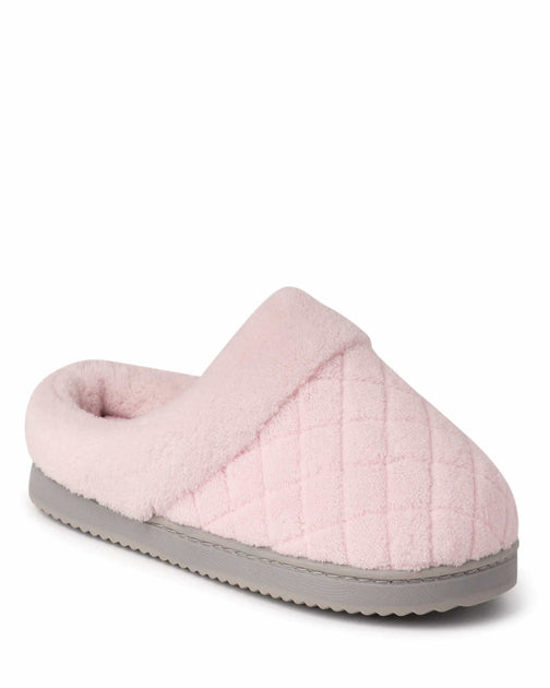 Dearfoams Libby Quilted Terry Clog Slipper Purple Large 3