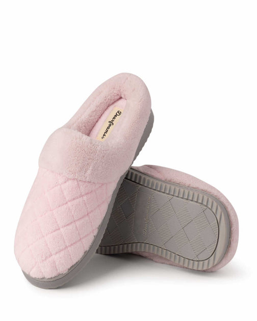 Dearfoams Libby Quilted Terry Clog Slipper Purple Large 4