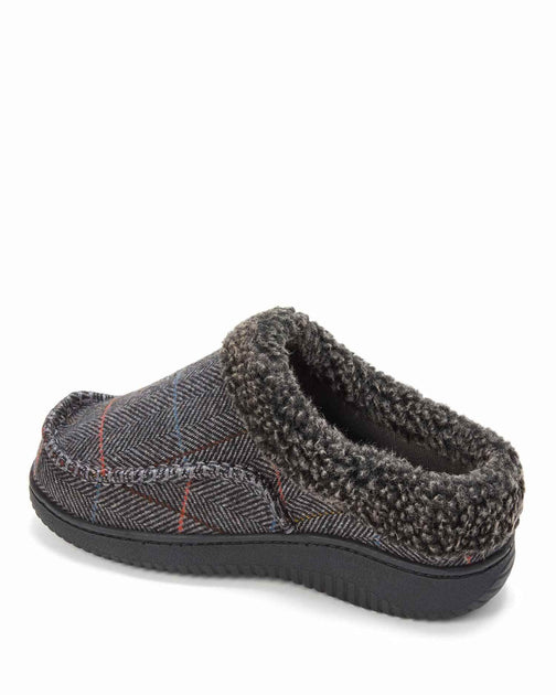Dearfoams Marshall Microsuede Moccasin Clog Brown Large 4