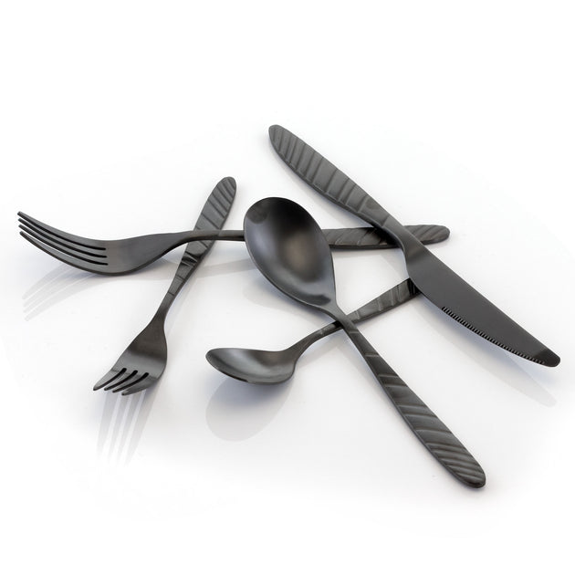 Megachef La Vague 20 Piece Flatware Set Silver 3