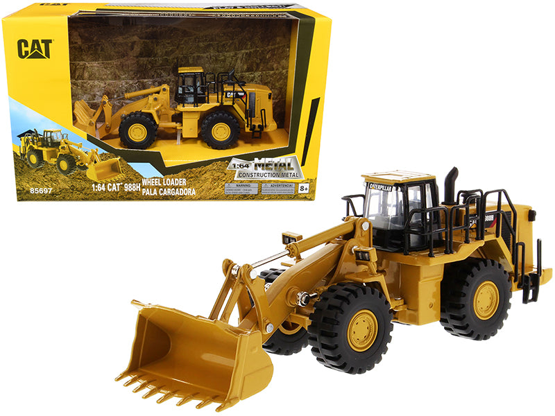 Diecast Masters CAT Caterpillar 988H Chargeuse sur pneus Jaune 1/64 2