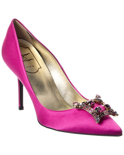 Roger Vivier Satin Pump Pink EU 37 4