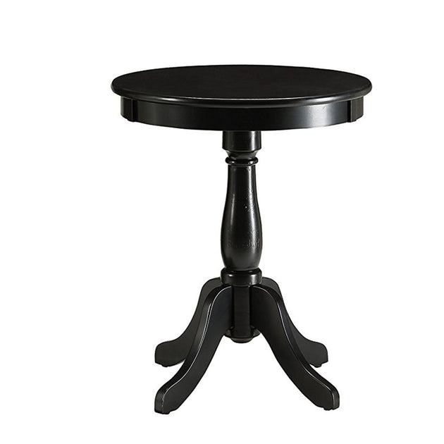 Hivvago Side Table Round Top Black 4
