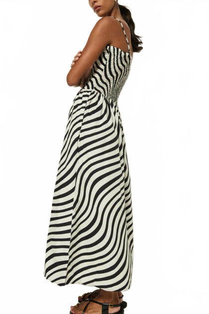 Nation LTD Sibelle Smocked Dress Black XSmall 3