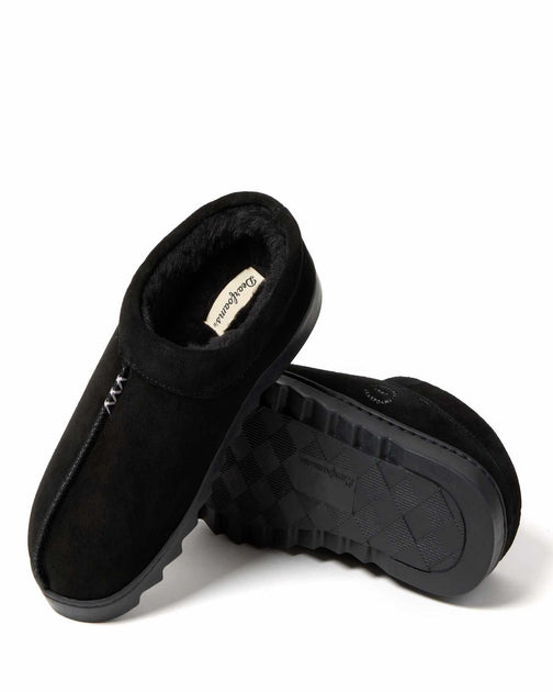 Dearfoams Doreen Clog Slipper Black US 6 5